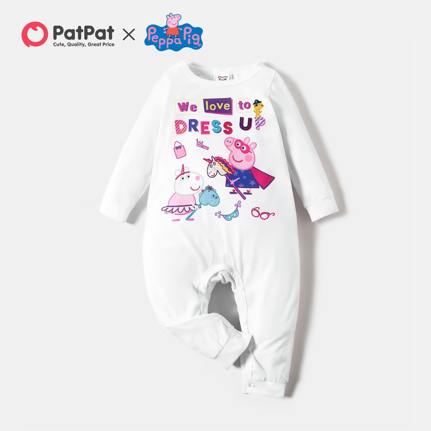 

Peppa Pig Baby Boy/Girl Peppa and Friends Dress Up Jumpsuit