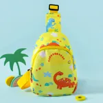 Toddler / Kid Unicorn Dinosaur Pattern Chest Bag Sling Bag Yellow
