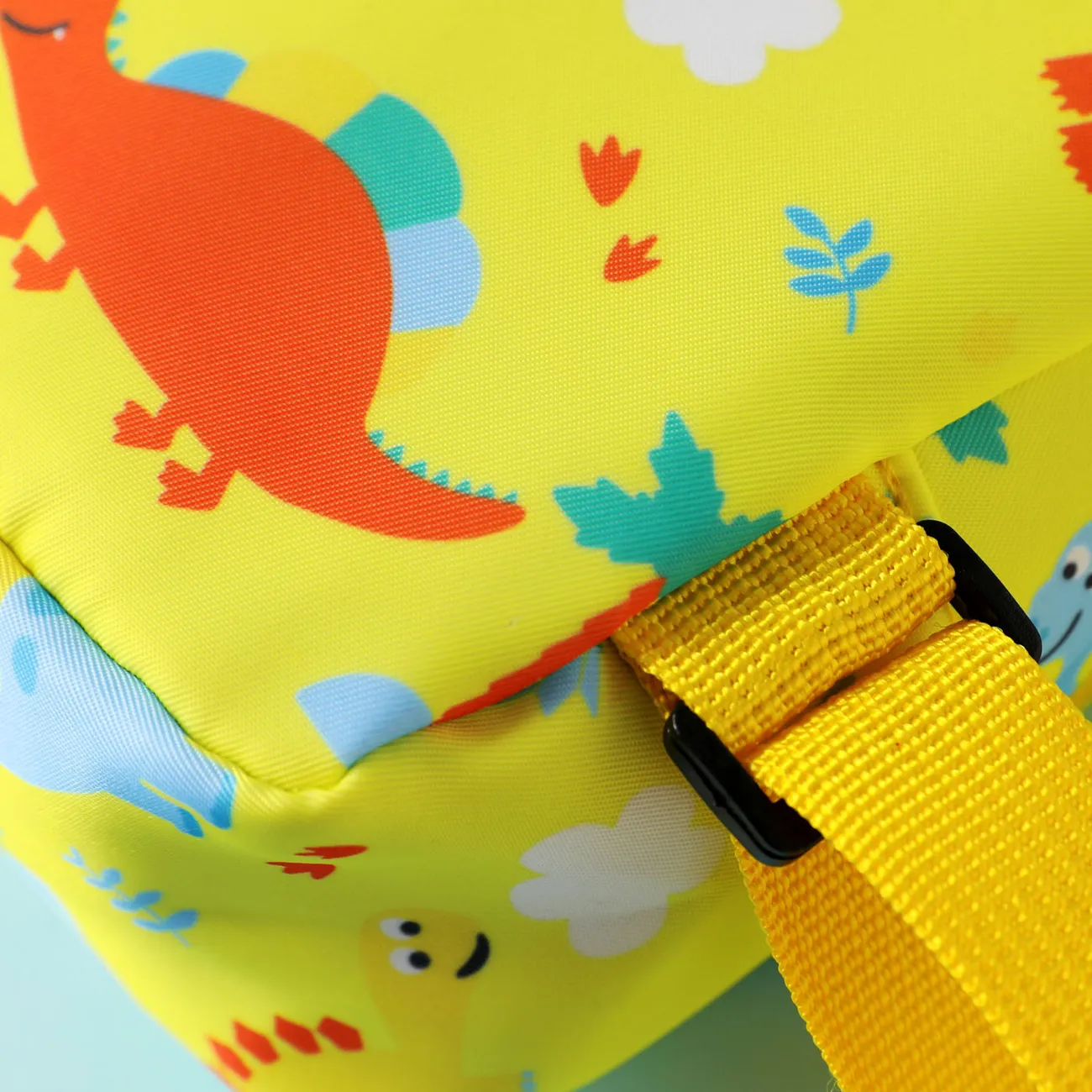Bolso bandolera con patrón de dinosaurio y unicornio para niños pequeños/niños Amarillo big image 1