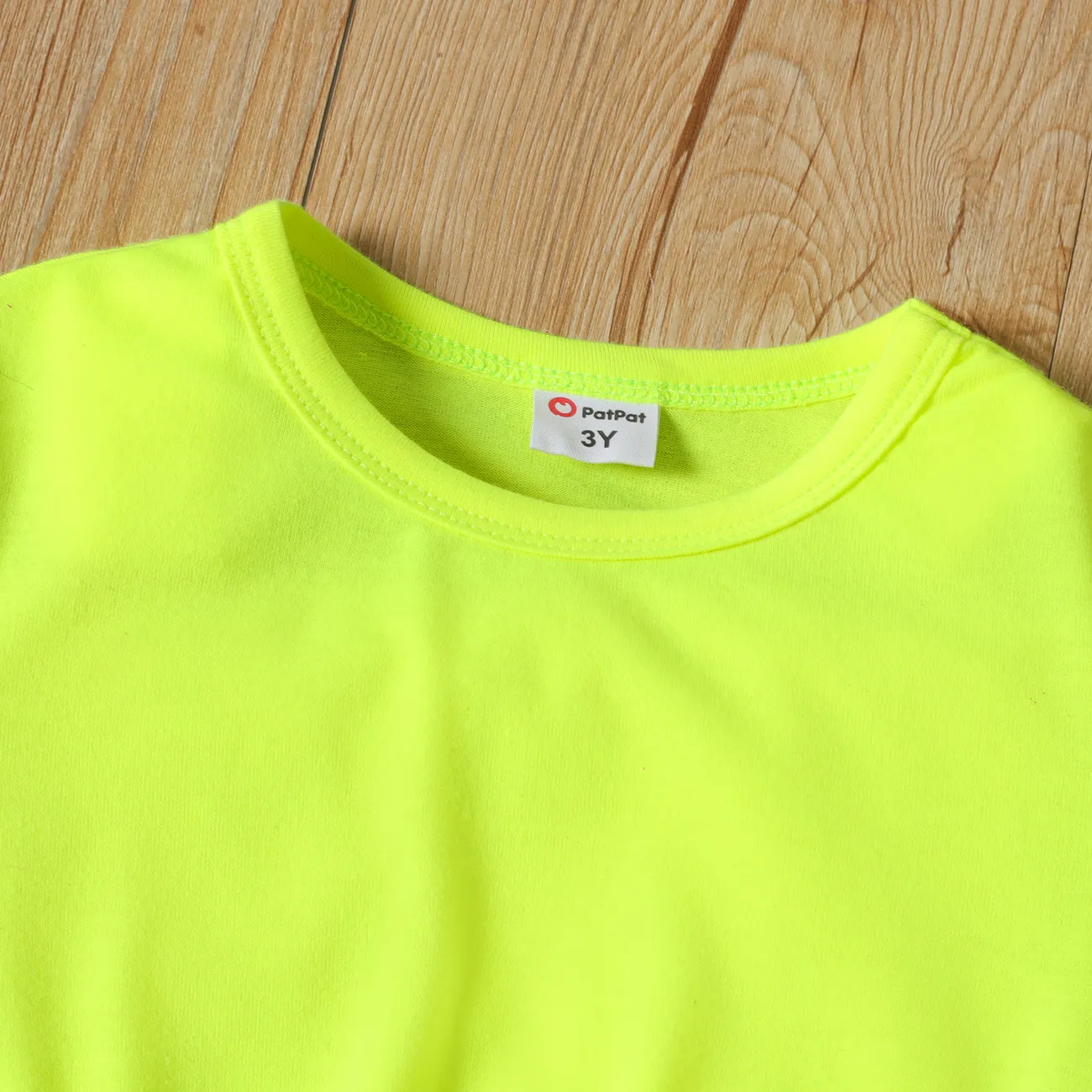 2 Stück Kleinkinder Mädchen Borte Sportlich T-Shirt-Sets grün big image 1