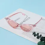 Toddler / Kid Glasses Vintage Narrow Cat Eye Plastic Frame Decorative Glasses Light Pink