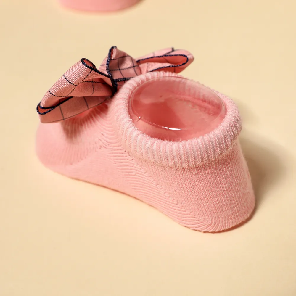 3-pack Baby Bow Decor Socks and Headband and Hair Clip Set big image 6