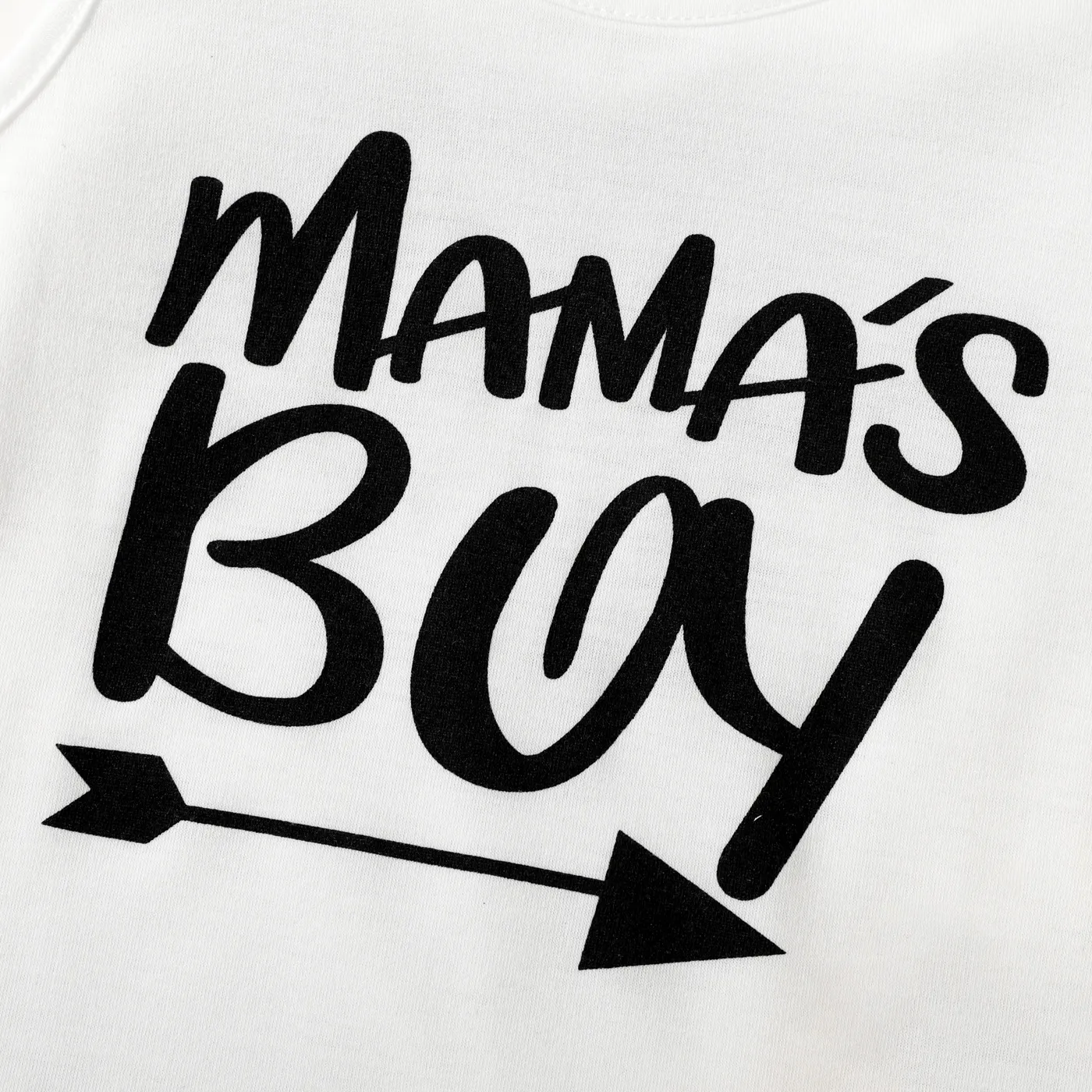 2-piece Toddler Boy Letter Print Tank Top and Elasticized White image 5