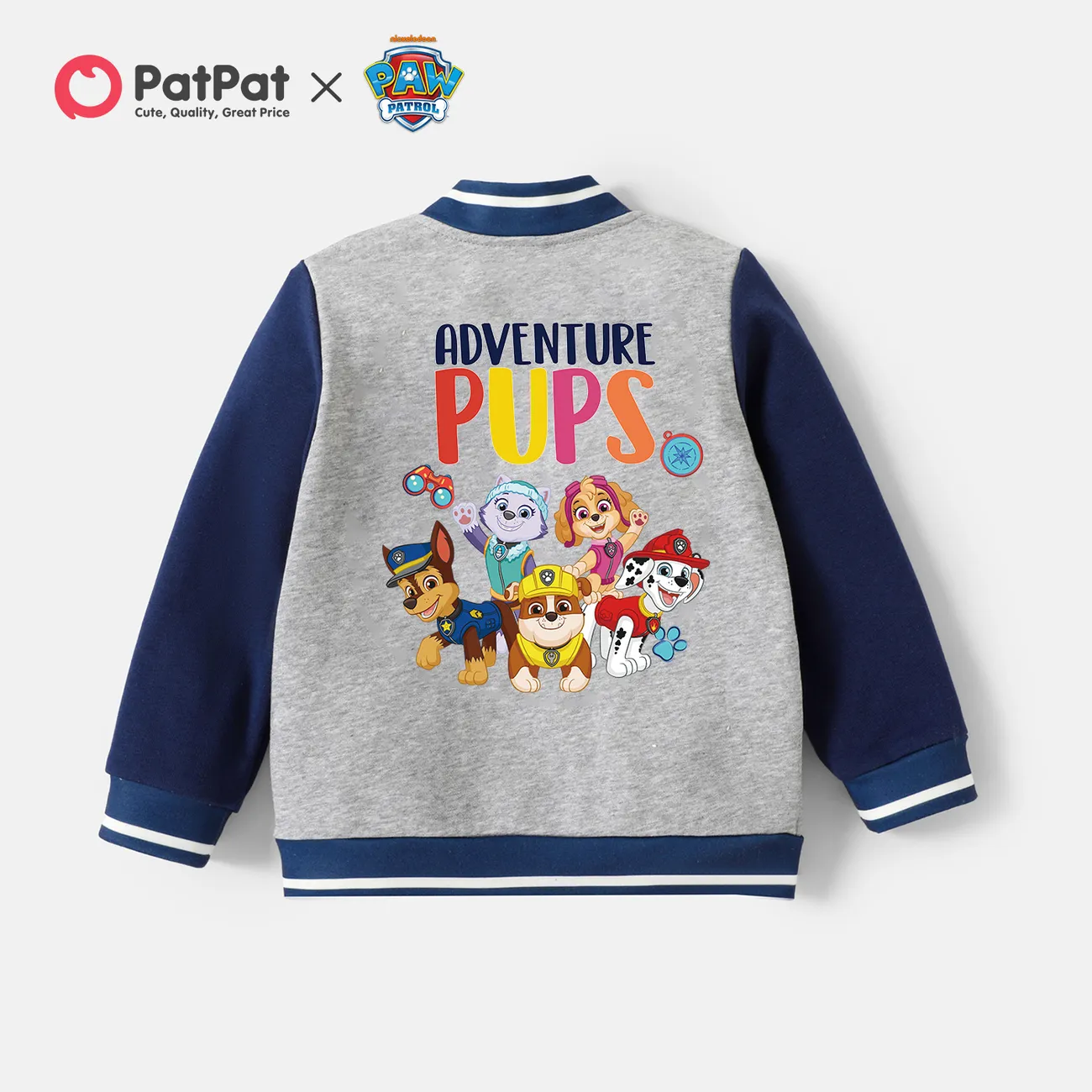 PAW Patrol Toddler Boy/Girl Front Buttons Cotton Jacket Blue big image 1