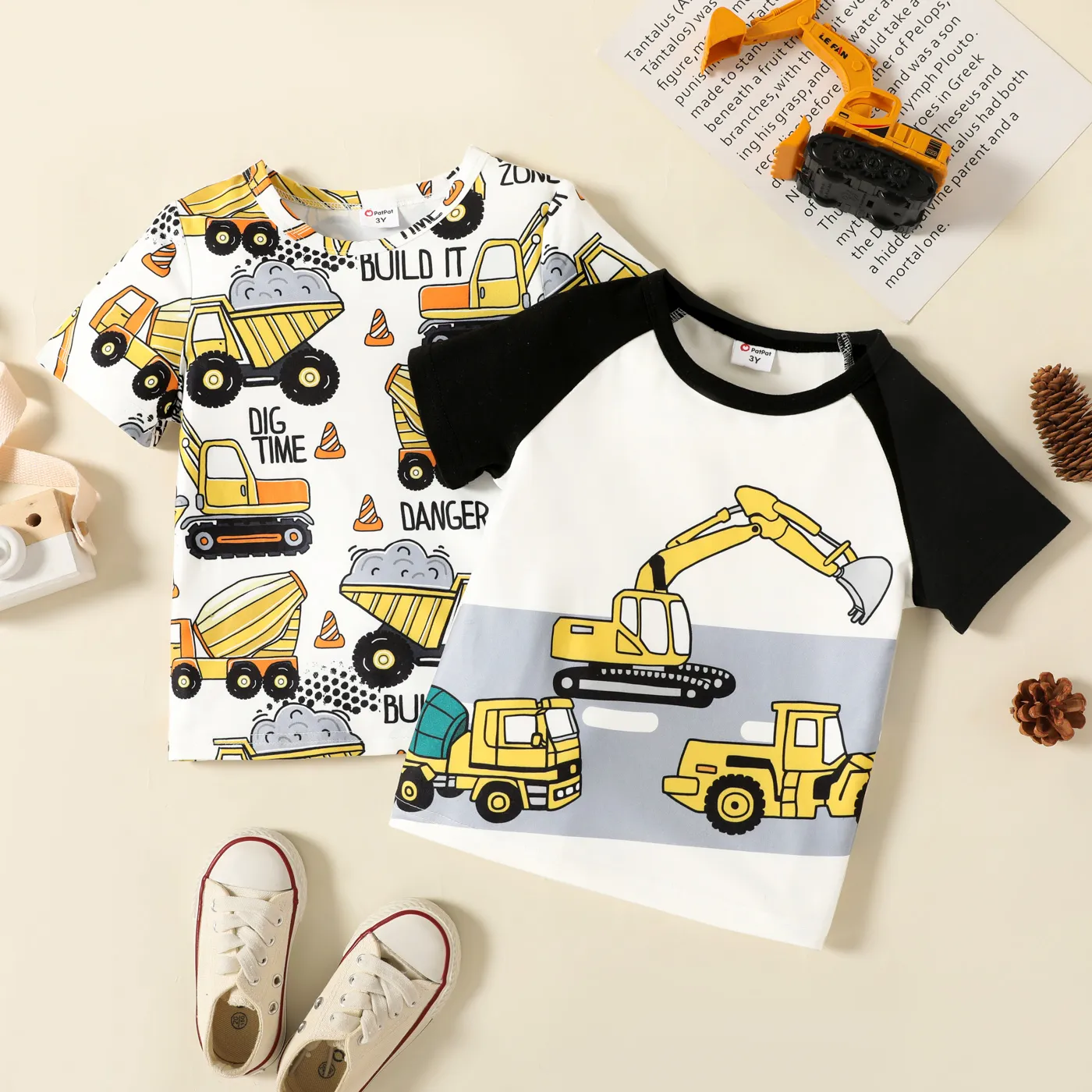 Toddler Vehicle Print Tee