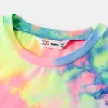 Tie Dye Short-sleeve Bodycon T-shirt Dress for Mom and Me  image 5