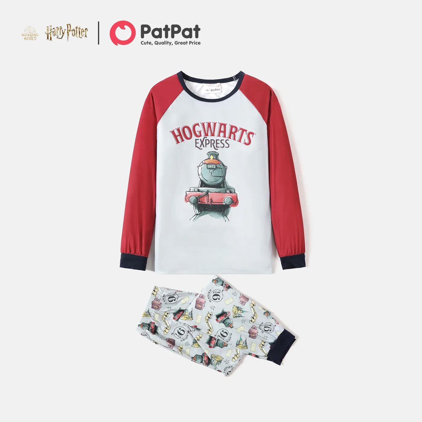 Harry Potter Family Matching Raglan-sleeve Graphic Pajamas Sets (Flame Resistant)  big image 9