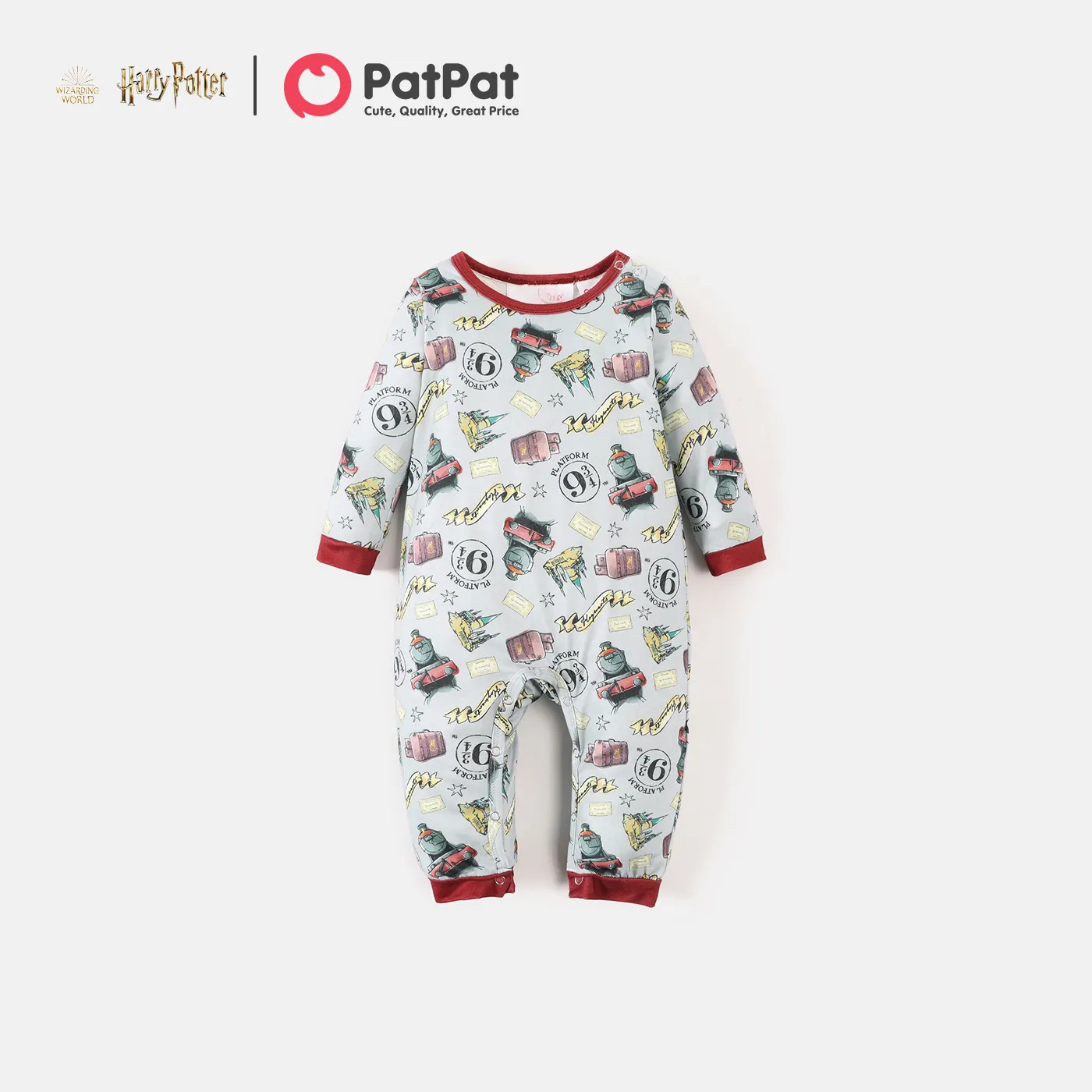 Harry Potter Family Matching Raglan-sleeve Graphic Pajamas Sets (Flame Resistant)  image 1