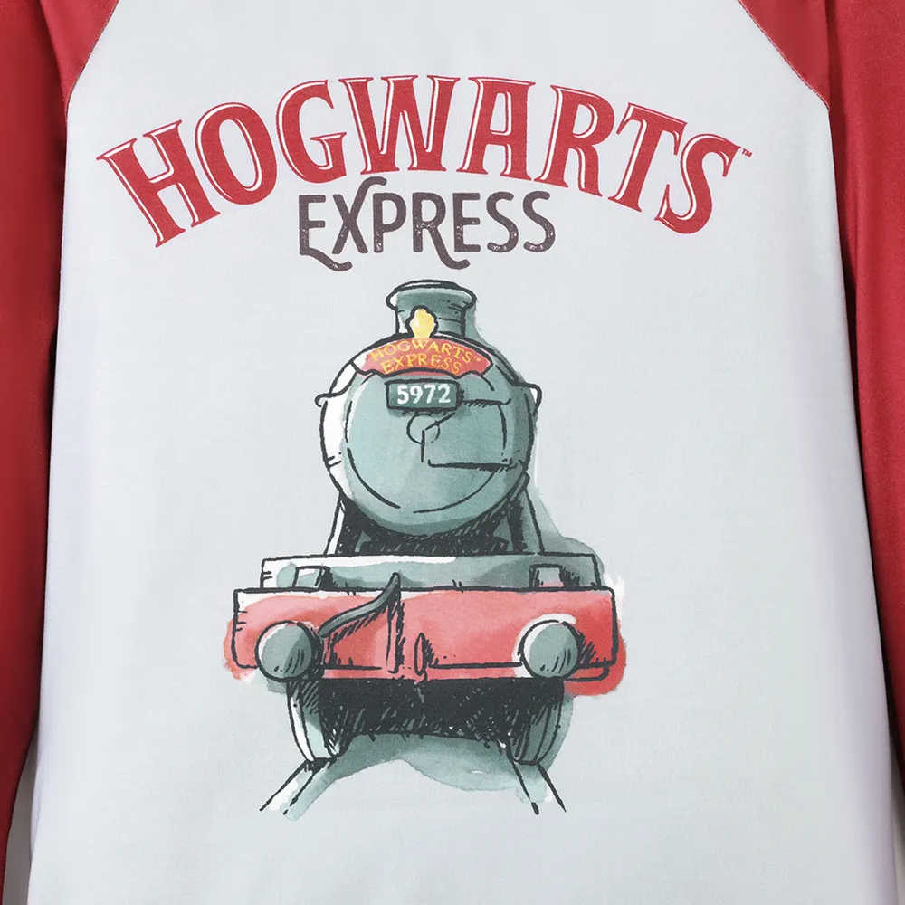 Harry Potter Family Matching Raglan-sleeve Graphic Pajamas Sets (Flame Resistant) big image 7