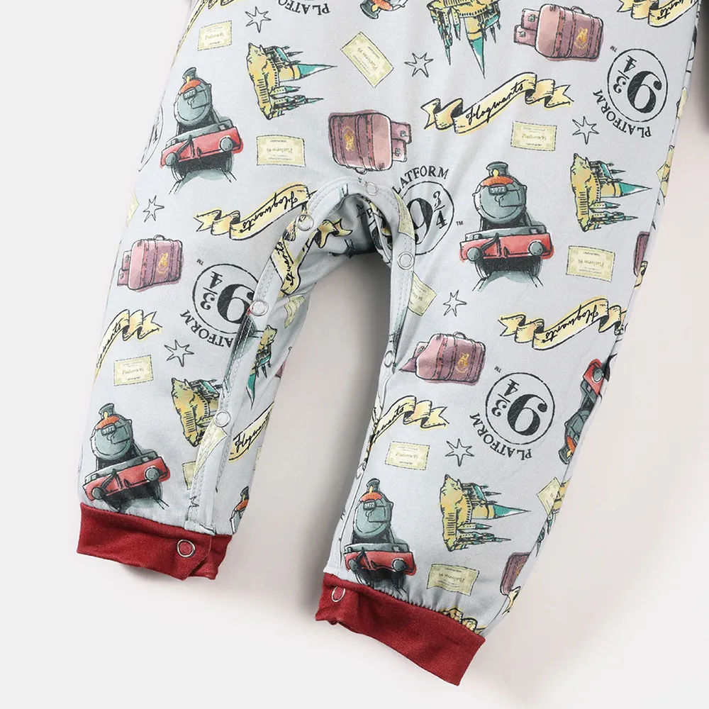 Harry Potter Family Matching Raglan-sleeve Graphic Pajamas Sets (Flame Resistant) big image 4