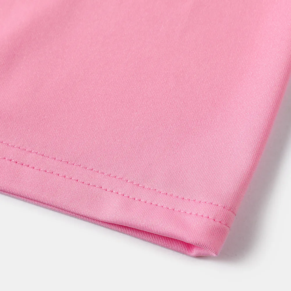 pantalones cortos elásticos de color sólido para niña niño big image 4
