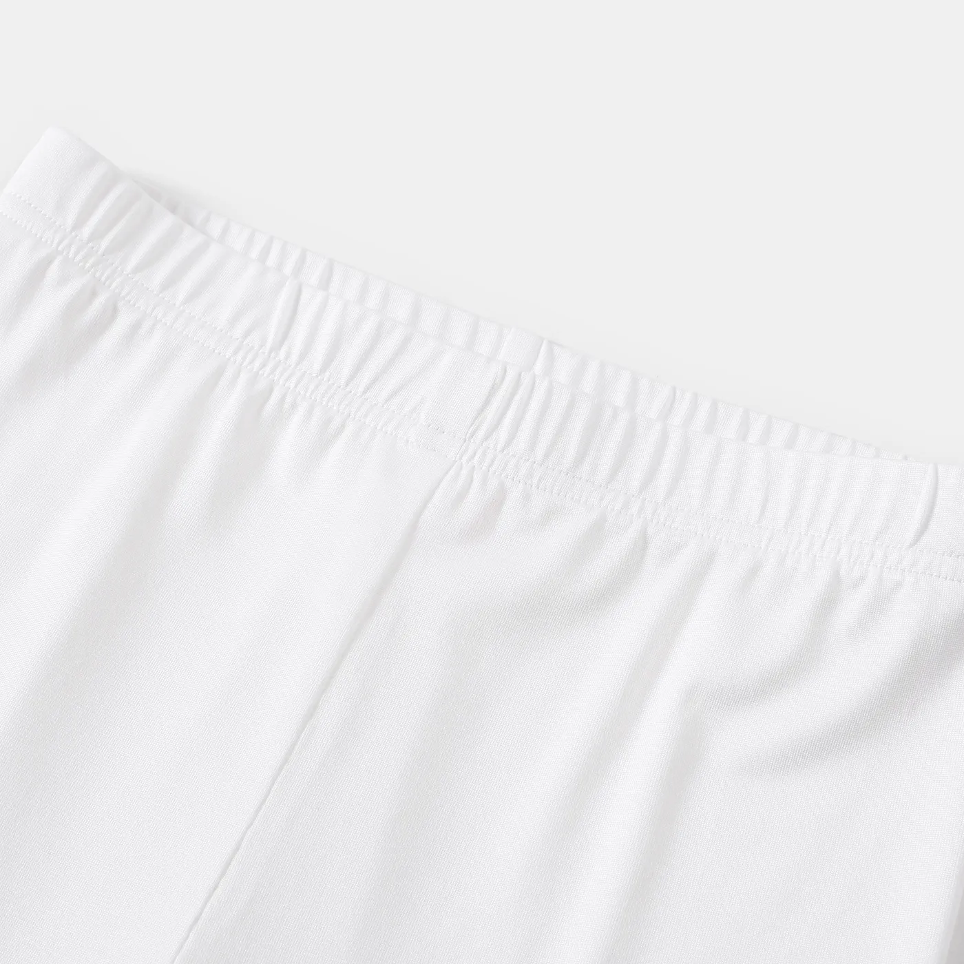 Kid Girl Solid Color Elasticized Leggings Shorts  image 2