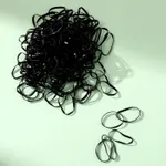 500-pack Canned Disposable Multicolor Elastics Hair Ties for Girls Color-A