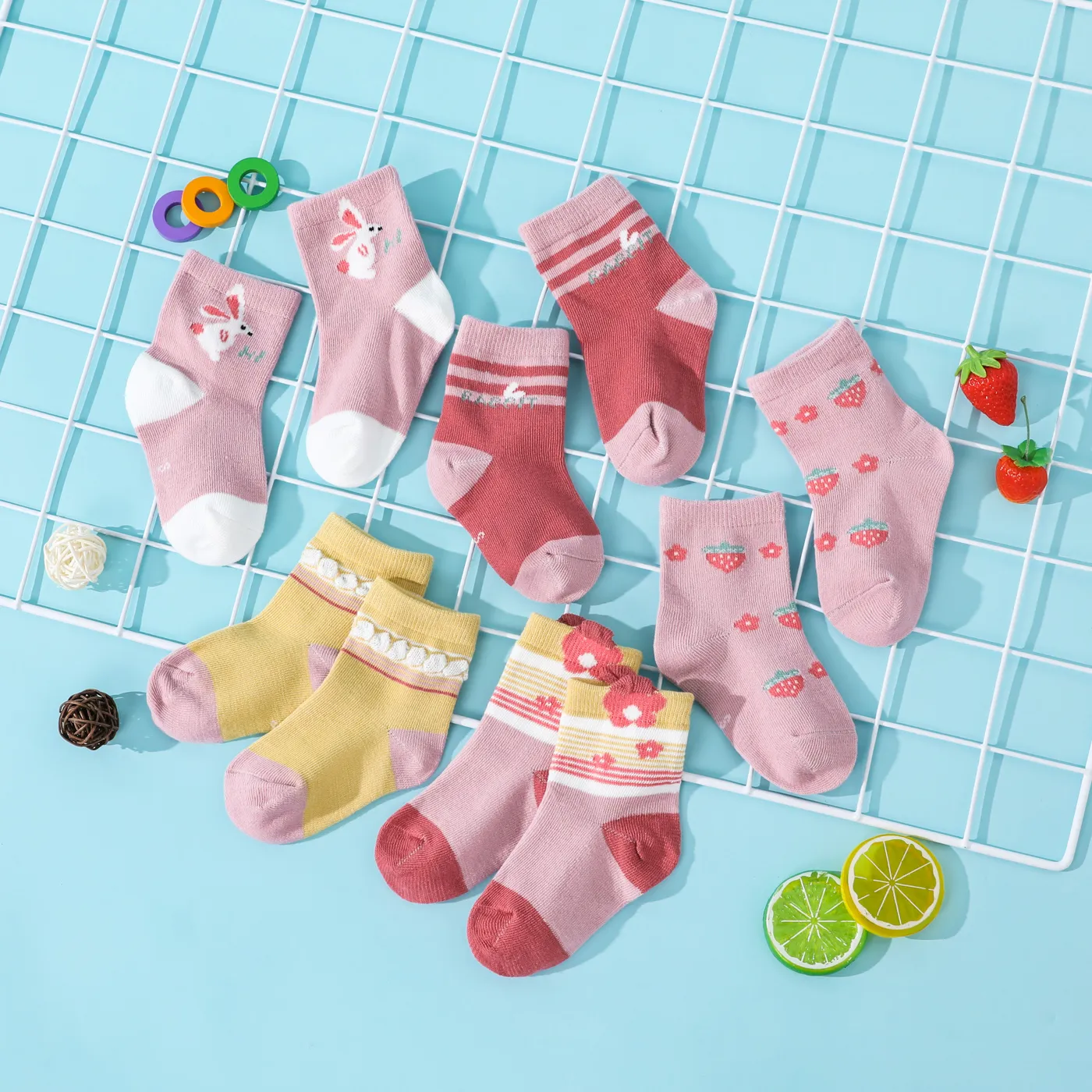 Baby / Toddler / Kid 5-pack Cartoon Print Socks for Boys and Girls  image 5