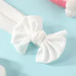 Hollow Out Bow Stretchy Headband for Girls White image 3