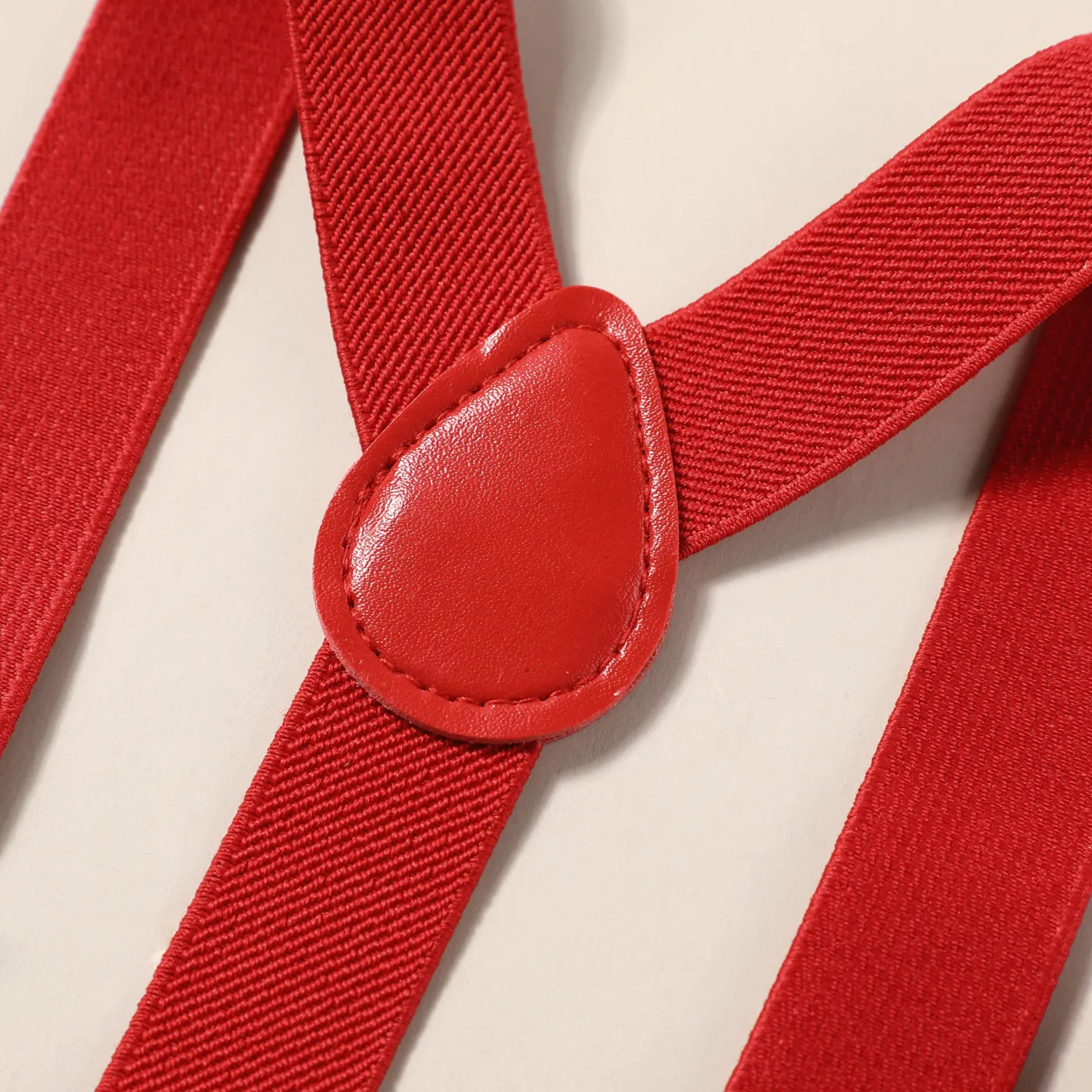 Pure Color Adjustable Elastic Suspender and Bow Tie Set for Boys and Girls  image 4