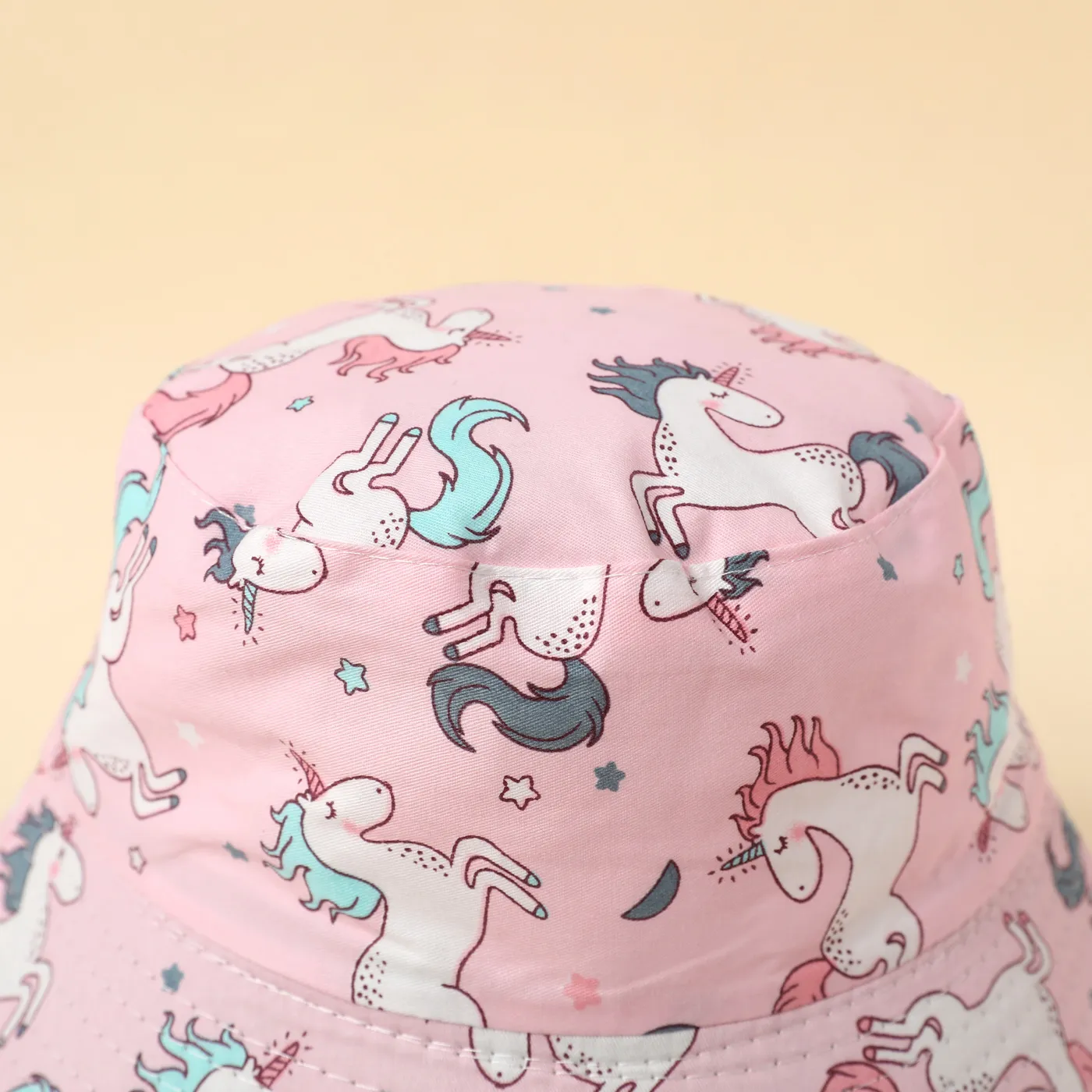 Baby / Toddler Allover Print Unicorn Pattern Bucket Hat Pink image 2