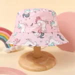 Baby / Toddler Allover Print Unicorn Pattern Bucket Hat Pink