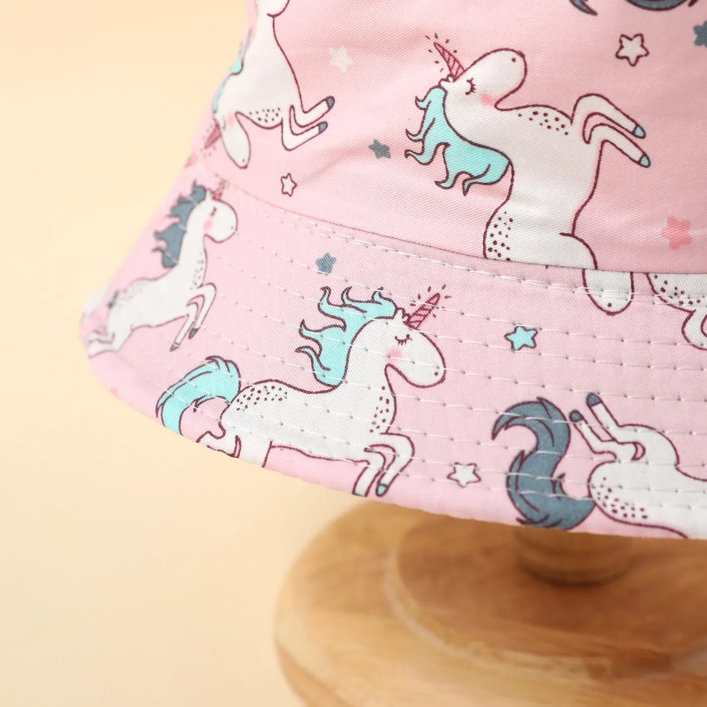 Baby / Toddler Allover Print Unicorn Pattern Bucket Hat Pink image 4
