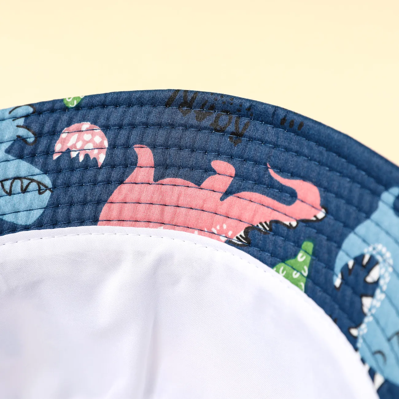 Bébé / Toddler Allover Dinosaur Print Bucket Hat Bleu Foncé big image 1