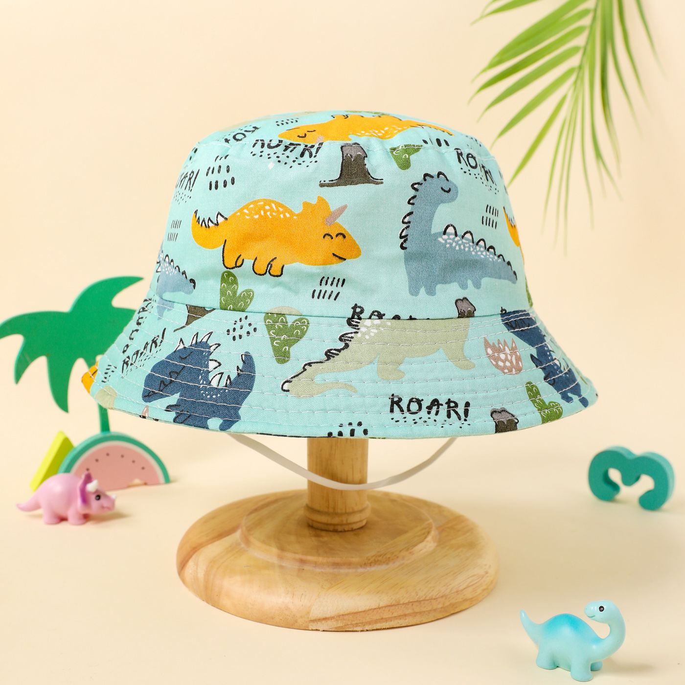 Bebé / Niño pequeño Allover Dinosaur Print Bucket Hat
