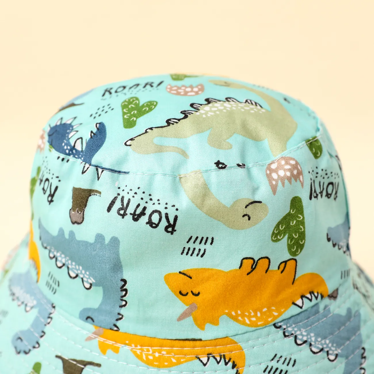 Baby / Toddler Allover Dinosaur Print Bucket Hat Turquoise big image 1