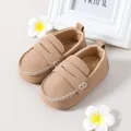 Baby / Toddler Topstitching Design Pure Color Soft Sole Prewalker Shoes  image 5