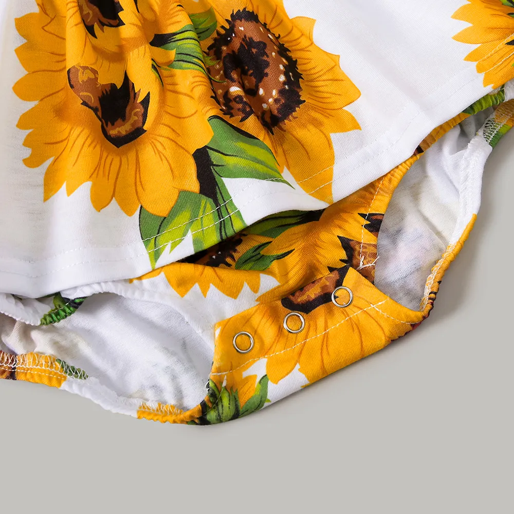 Look Familial Tournesol Débardeur Tenues de famille assorties Ensemble big image 5