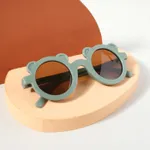 1 paquete de gafas decorativas con orejas de oso de dibujos animados de color caramelo para niños pequeños/niños Verde
