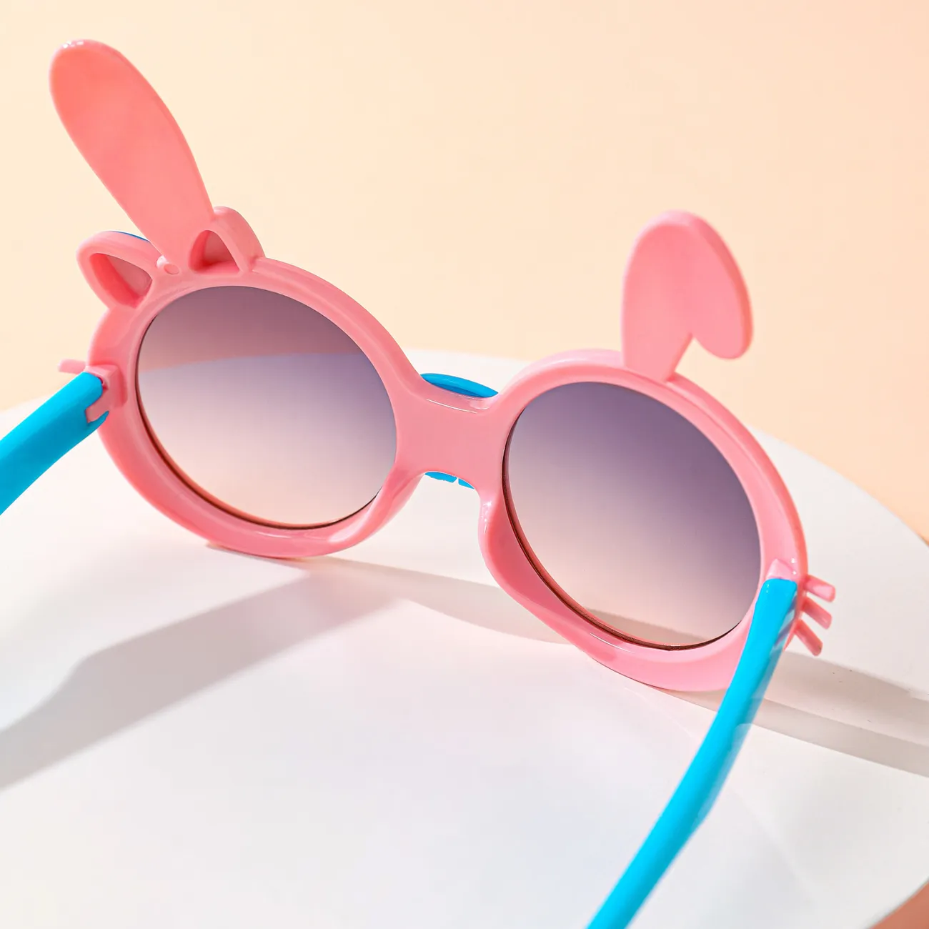 Kleinkind/Kind Cartoon kreative Kaninchen Hasenohren dekorative Gläser rosa big image 1