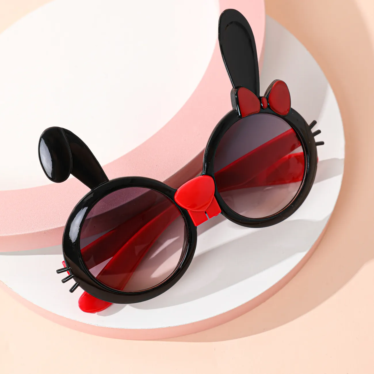 Toddler / Kid Cartoon Creative Rabbit Bunny Ears Decorative Glasses Black big image 1
