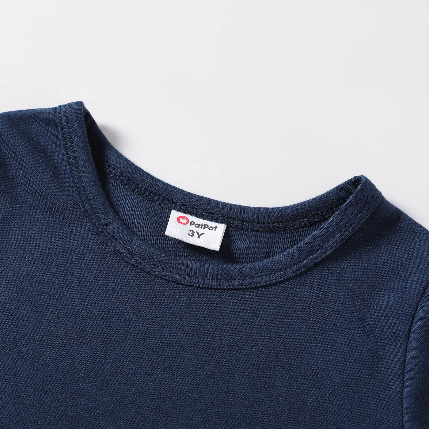 Toddler Boy Casual Solid Color Short-sleeve Tee royalblue image 3