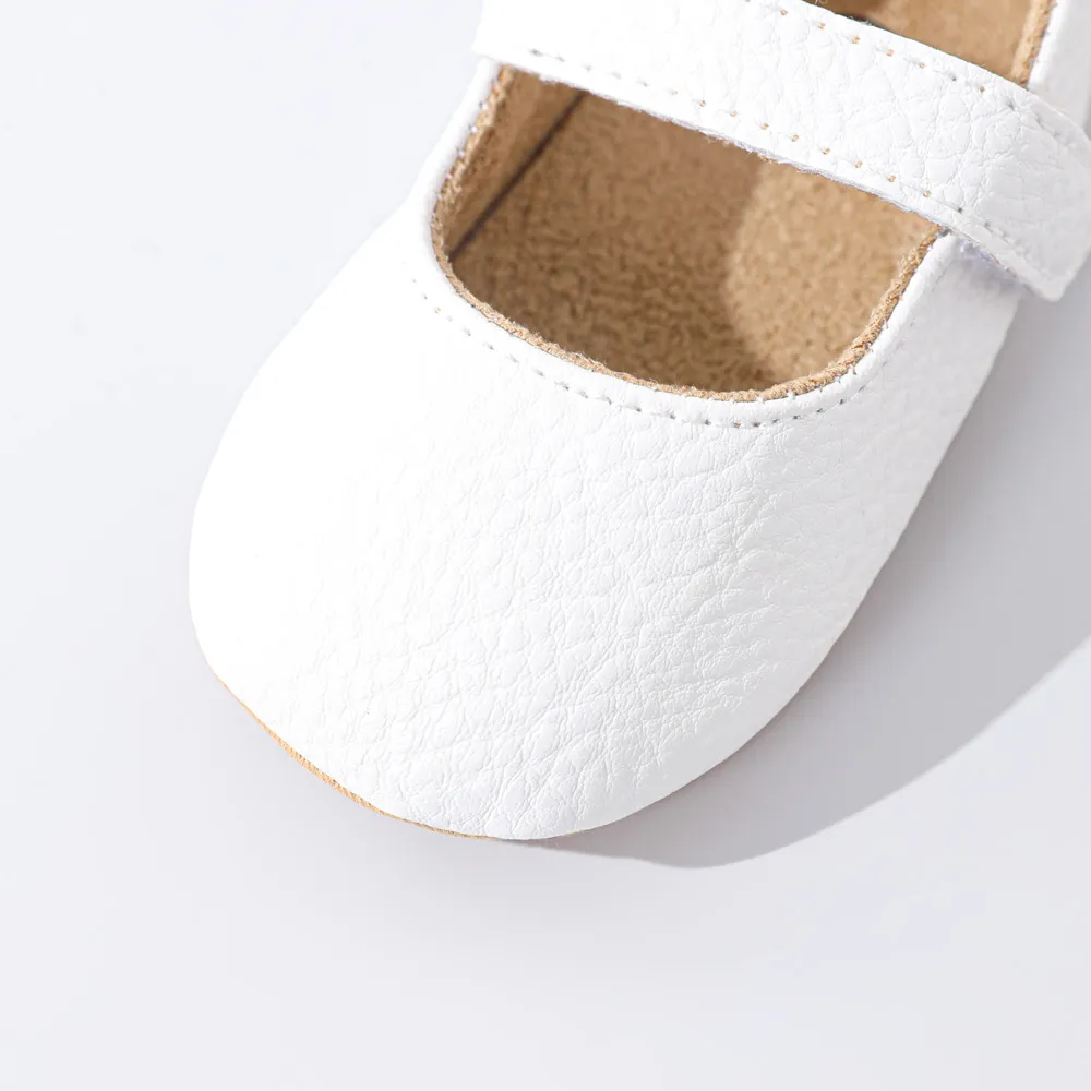Baby / Toddler Back Bow Decor Soft Sole Non-slip Prewalker Shoes White big image 1