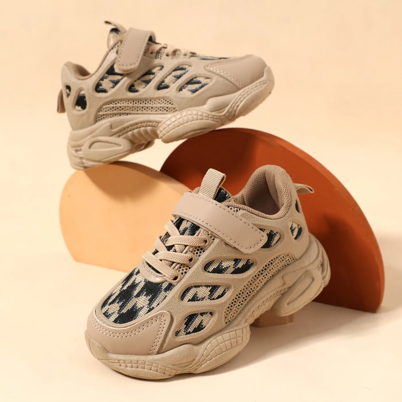 Toddler / Kid Geometry Graphic Breathable Sneakers  big image 1