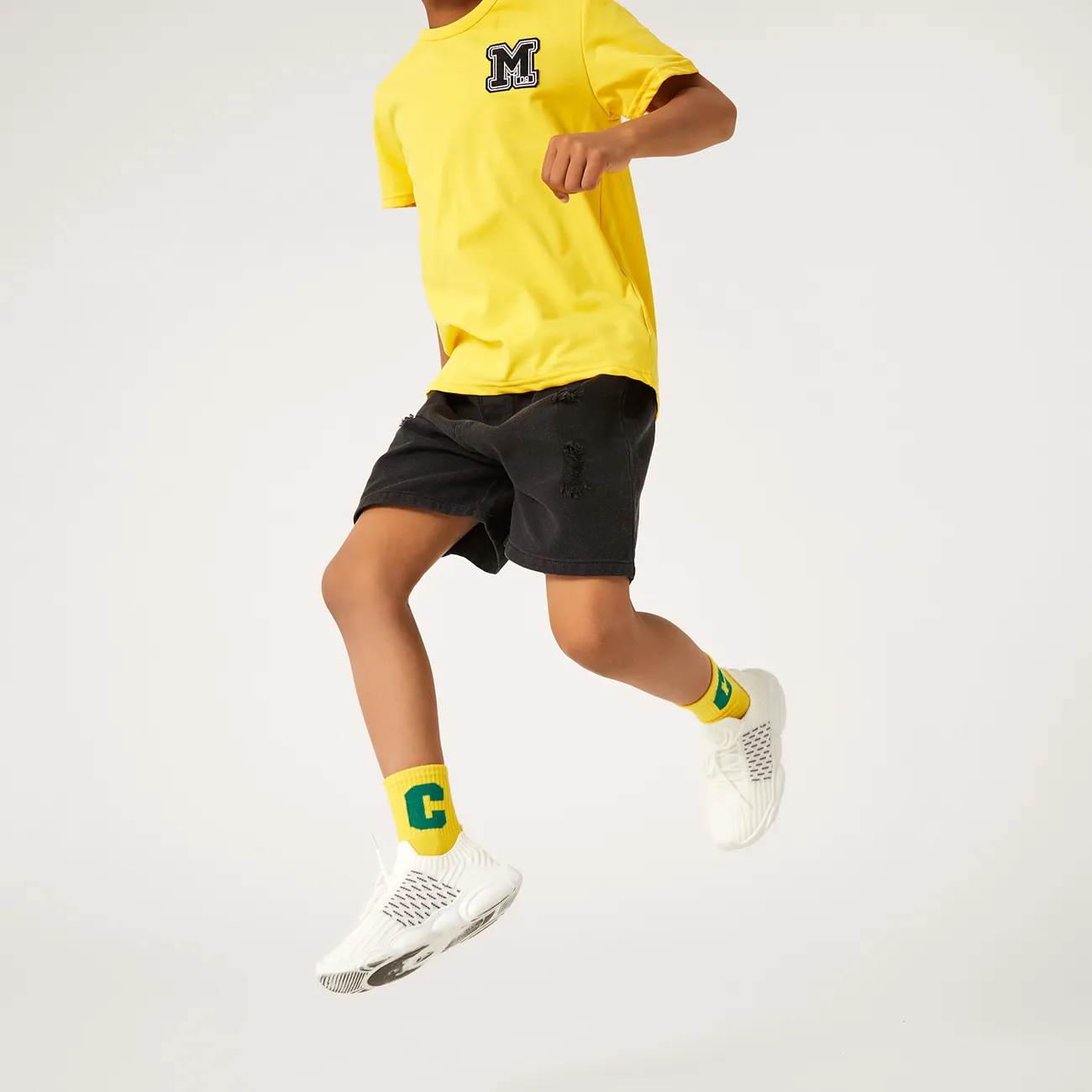 Enfant en bas âge Unisexe Sportif Sneakers Blanc big image 1