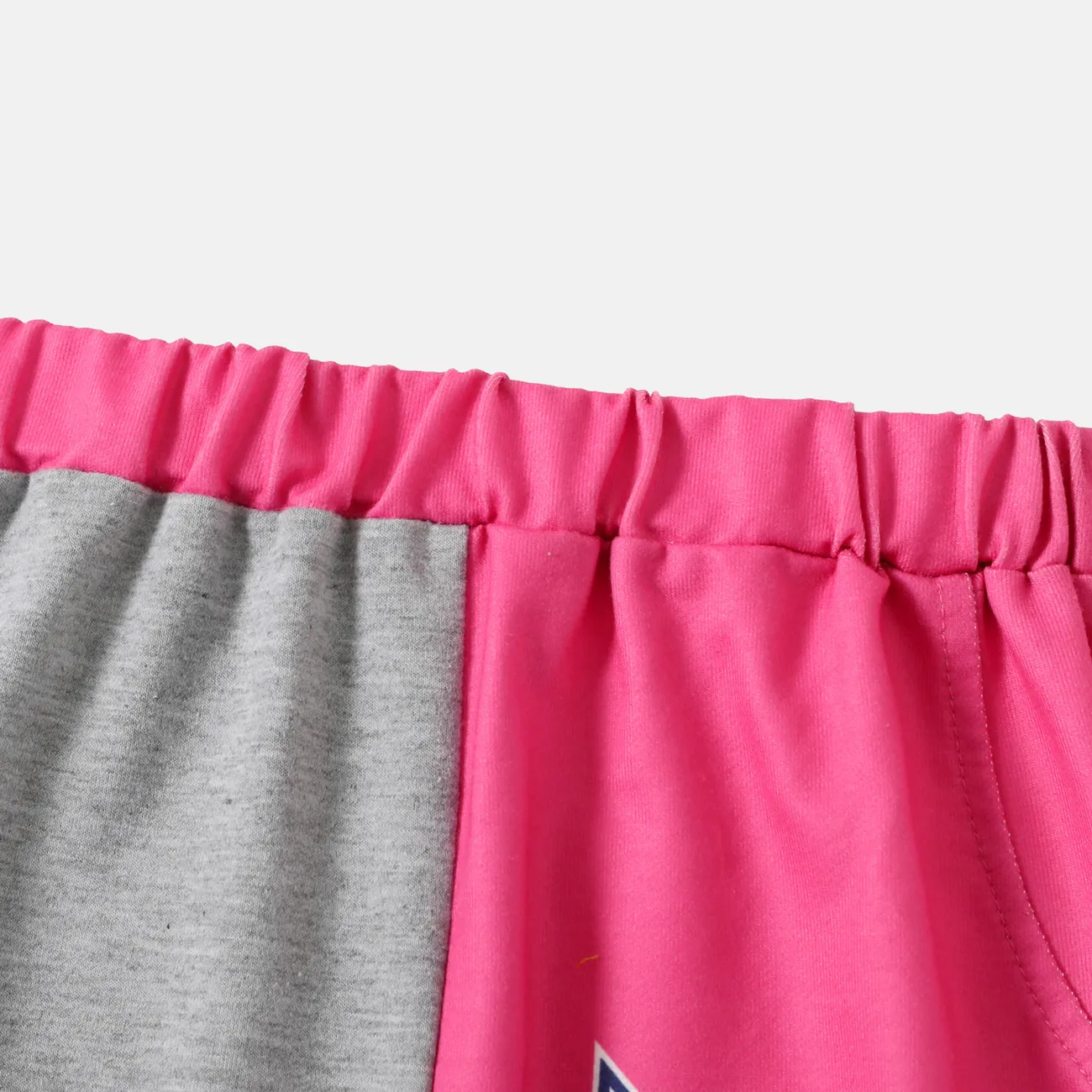 PAW Patrol Toddler Boy/Girl Striped Colorblock Elasticized Pants Pink big image 1