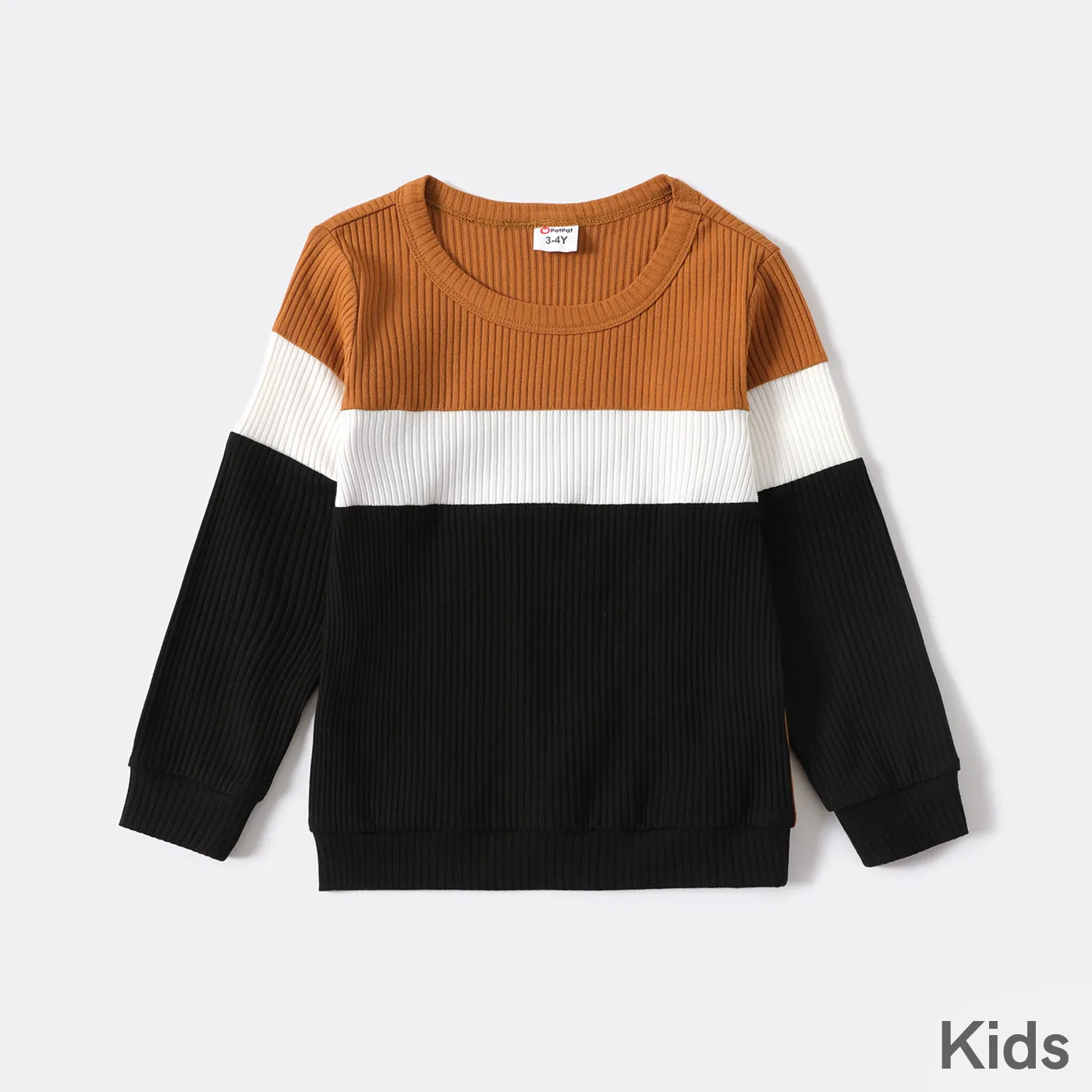 Color Block Family Matching Crewneck Long-sleeve Sweatshirts  image 5