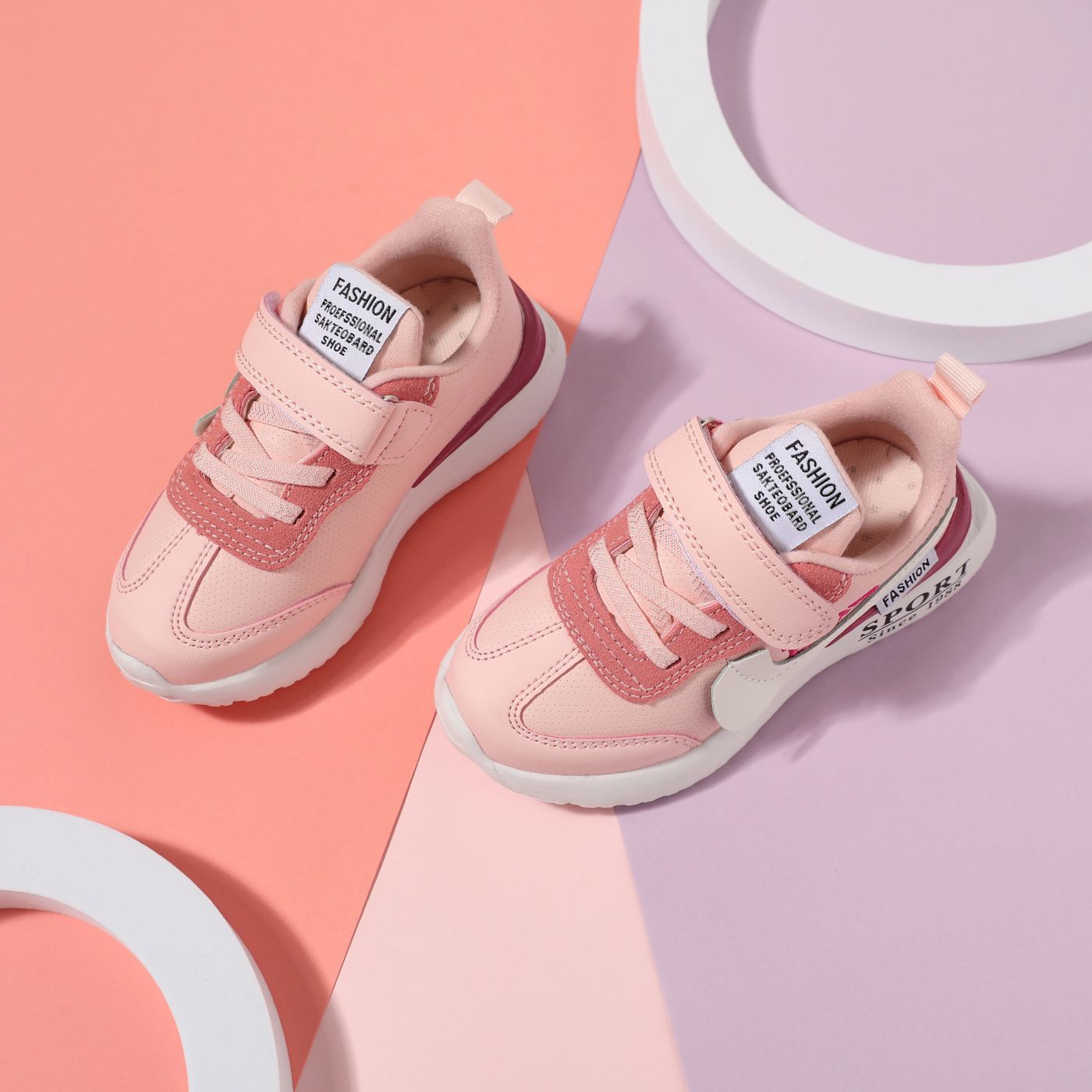 

Toddler / Kid Letter Graphic Breathable Mesh Panel Sneakers