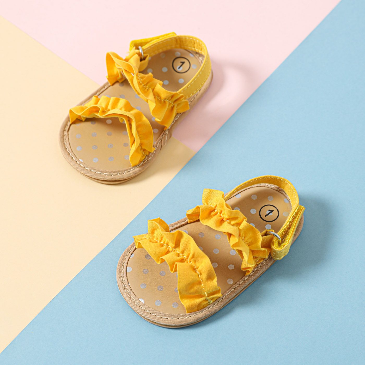 Baby / Toddler Ruched Dual Strap Sandals