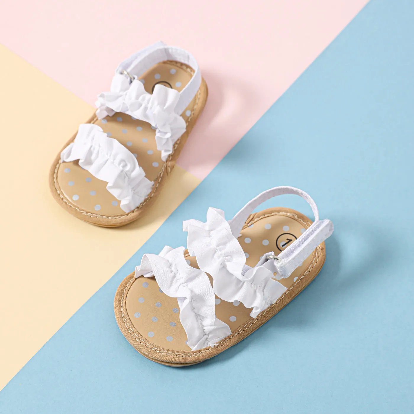 Baby / Toddler Ruched Dual Strap Sandals