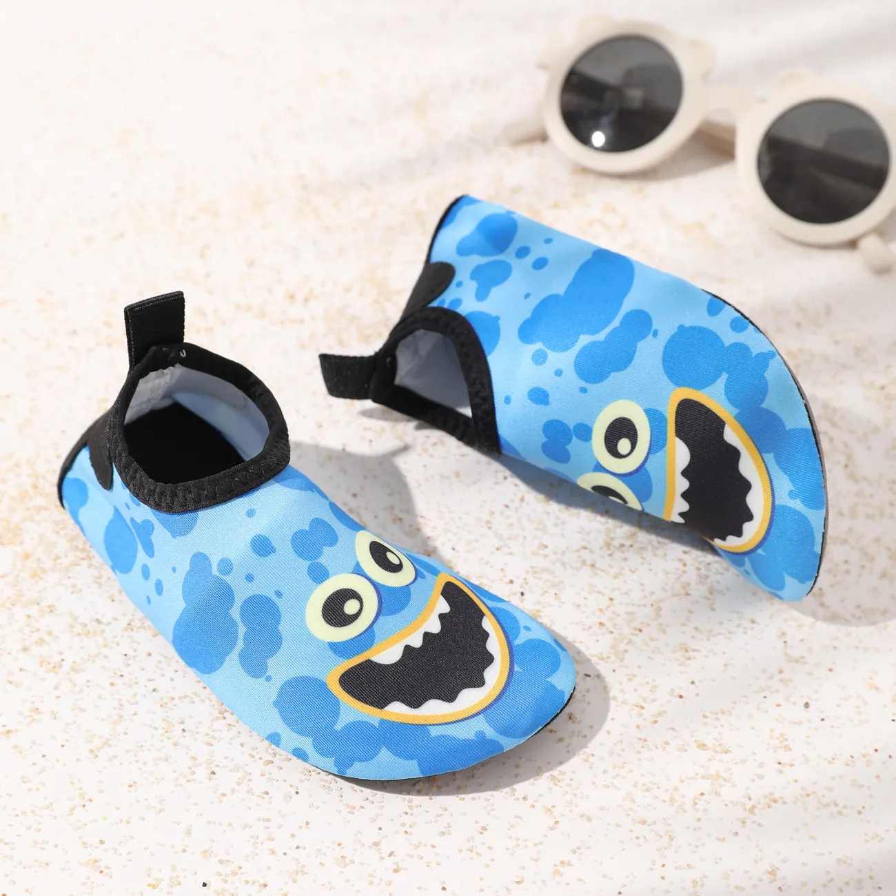 Calzini aqua con scarpe da acqua slip-on con grafica per bambini/bambini Blu Scuro big image 1