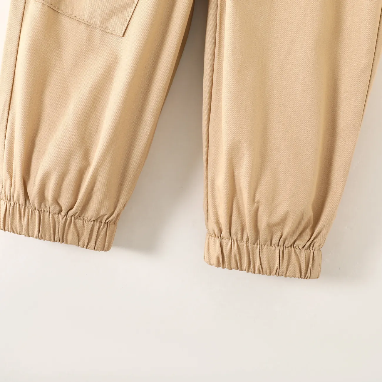 pantalones cargo de 100% algodón estilo trabajador para niños pequeños Albaricoque big image 1