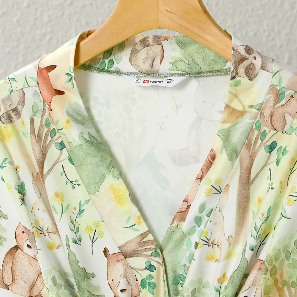 Look de família Animais Meia manga Conjuntos de roupa para a família Conjuntos  image 2