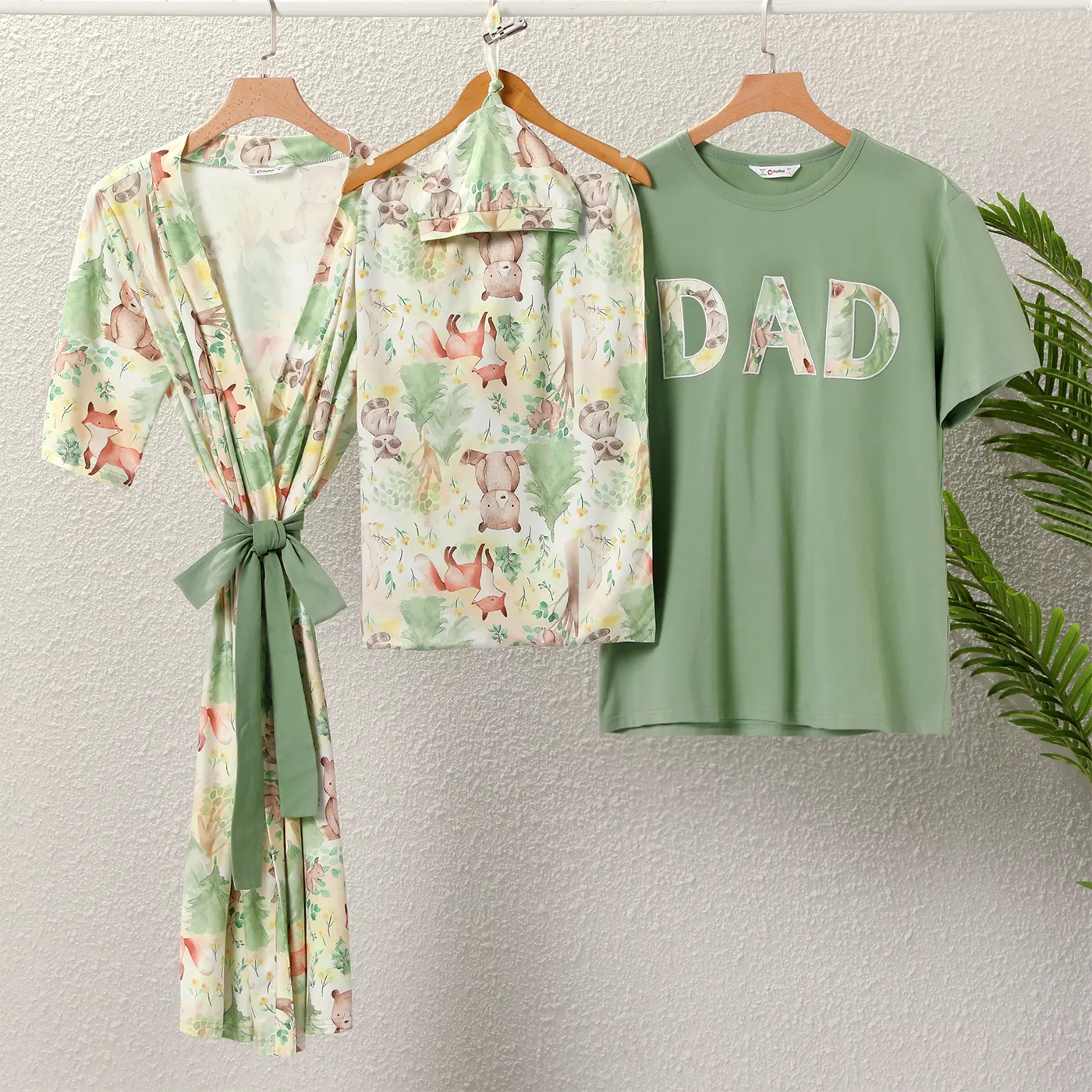 Look de família Animais Meia manga Conjuntos de roupa para a família Conjuntos  image 6