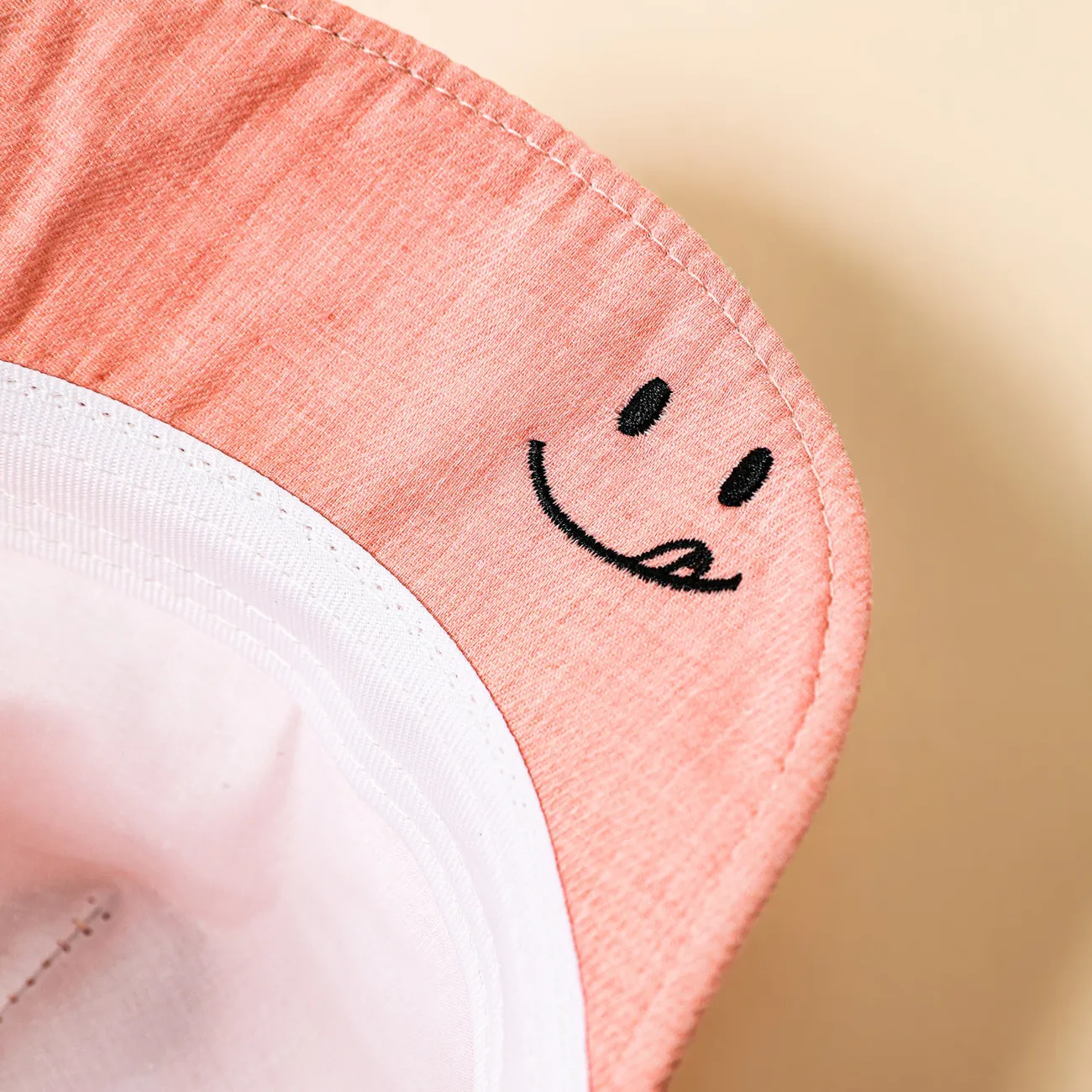 Baby Cartoon Dual Ears Design Polka Dots Baseball Cap Pink big image 1
