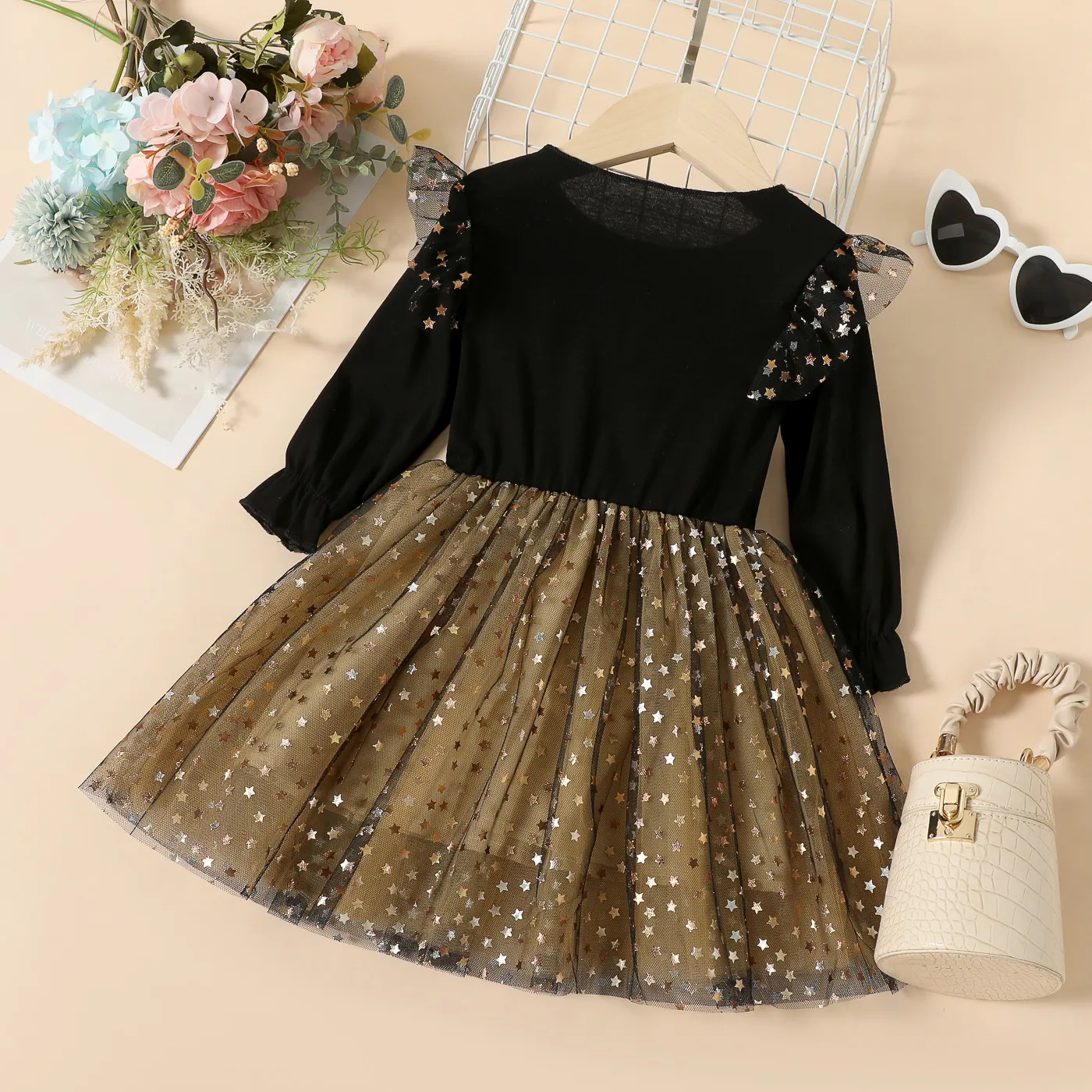 Baby / Toddler Trendy Stars Mesh Dress  image 2