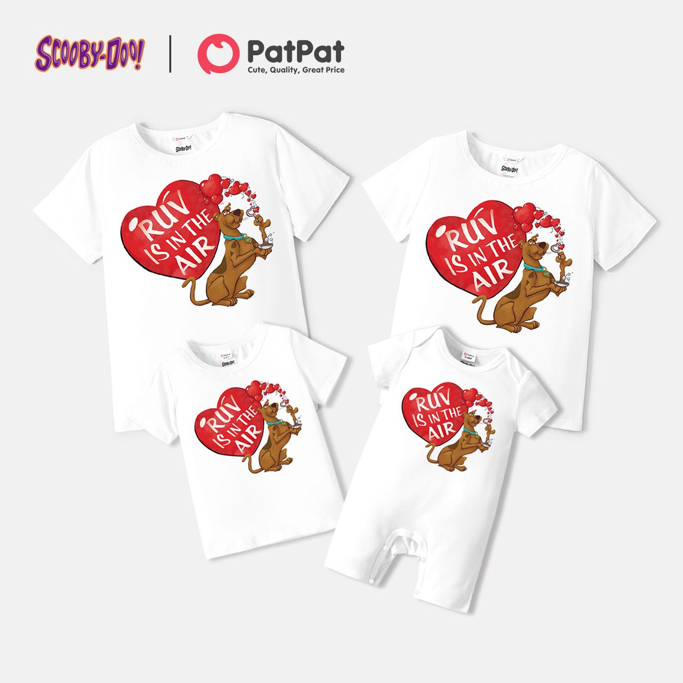 

Scooby-Doo Family Matching White Short-sleeve Graphic T-shirts