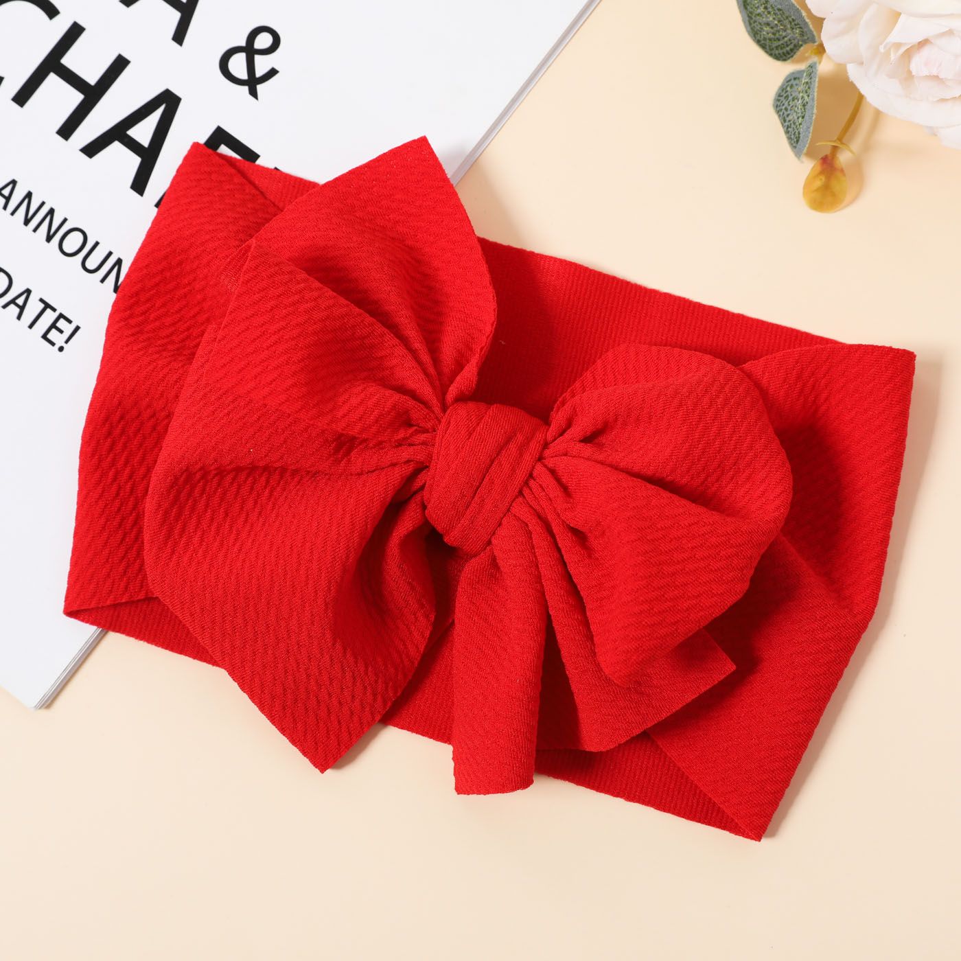 Solid Bowknot Headband For Girls