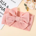 Solid Bowknot Headband for Girls Pink