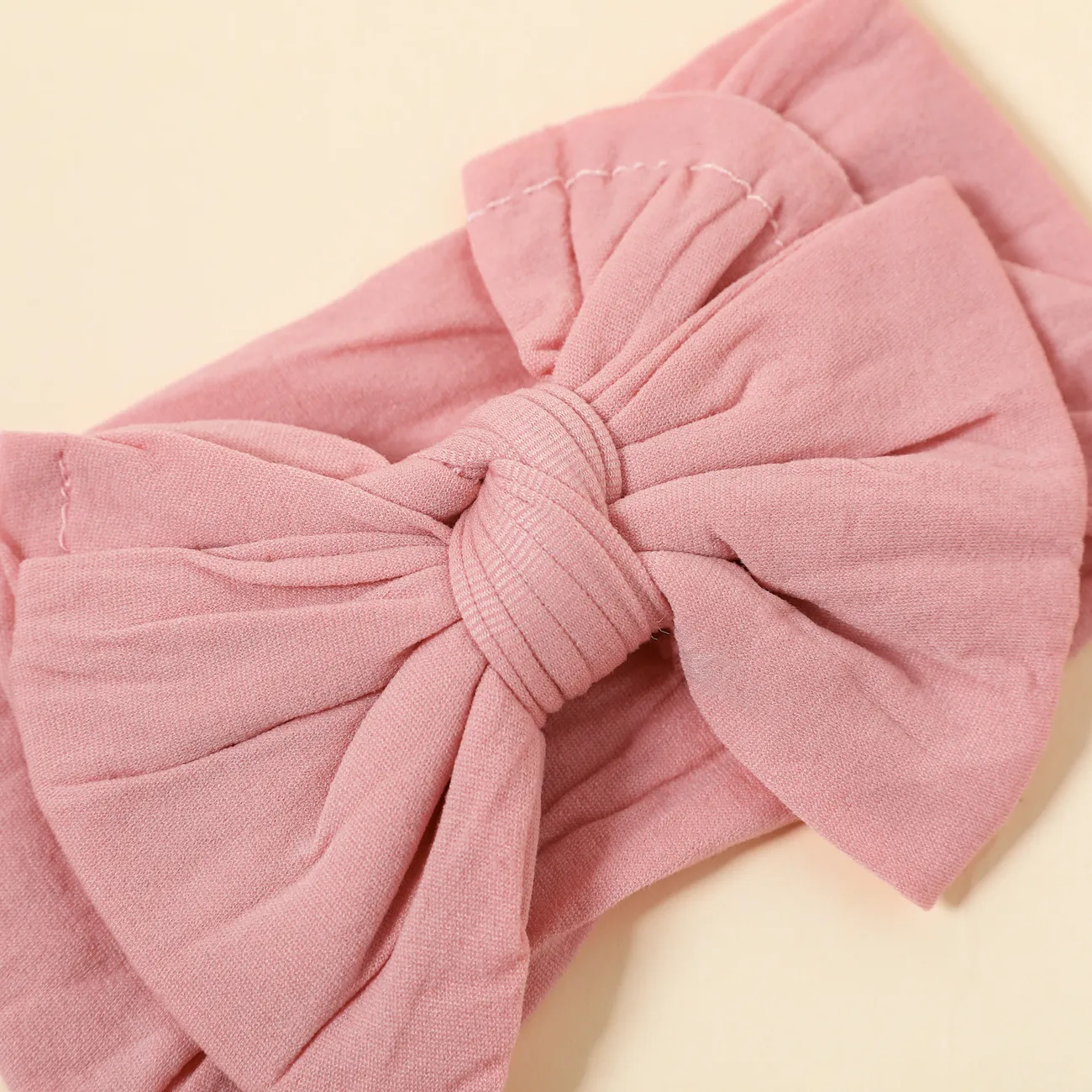 3-pack Swallowtail Double Knotted Bow Wide Headband for Girls Ginger big image 1